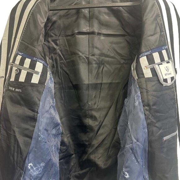 Men’s Black or Gray Two and Two piece Suits 48S–50S Brand New - Picture 2 of 3